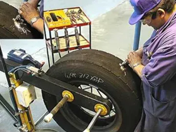 Inspección de neumático